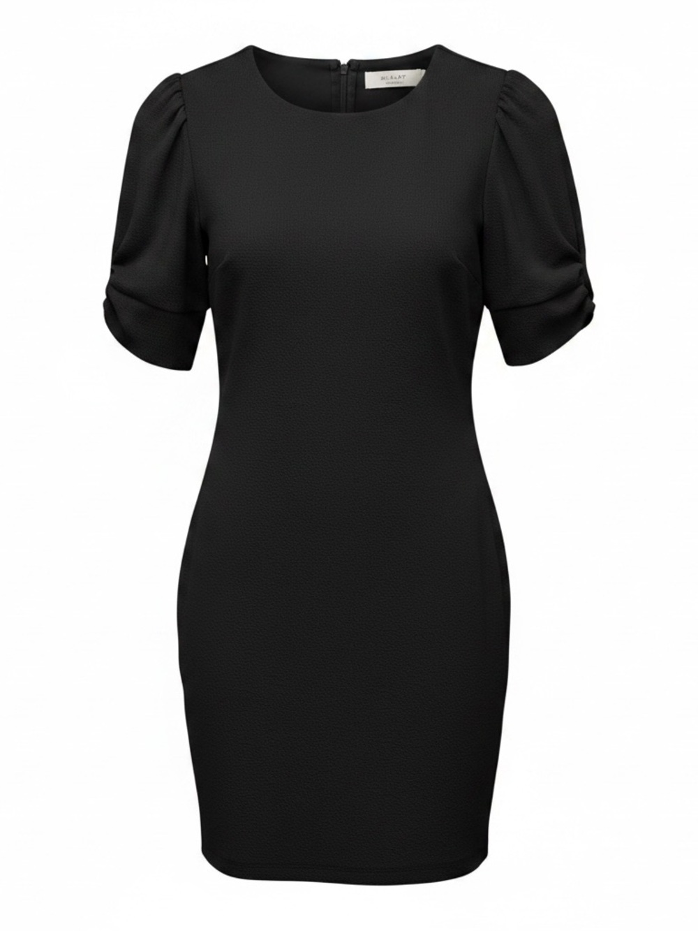 Ali & Jay M black puff sleeve stretchy mini dress